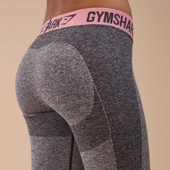 GymShark Flex Leggings Contoured 2 Tone Gray - Picture 3 of 4